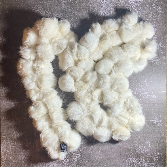 Cejon Genuine Rabbit Fur Scarf - Picture 3 of 4